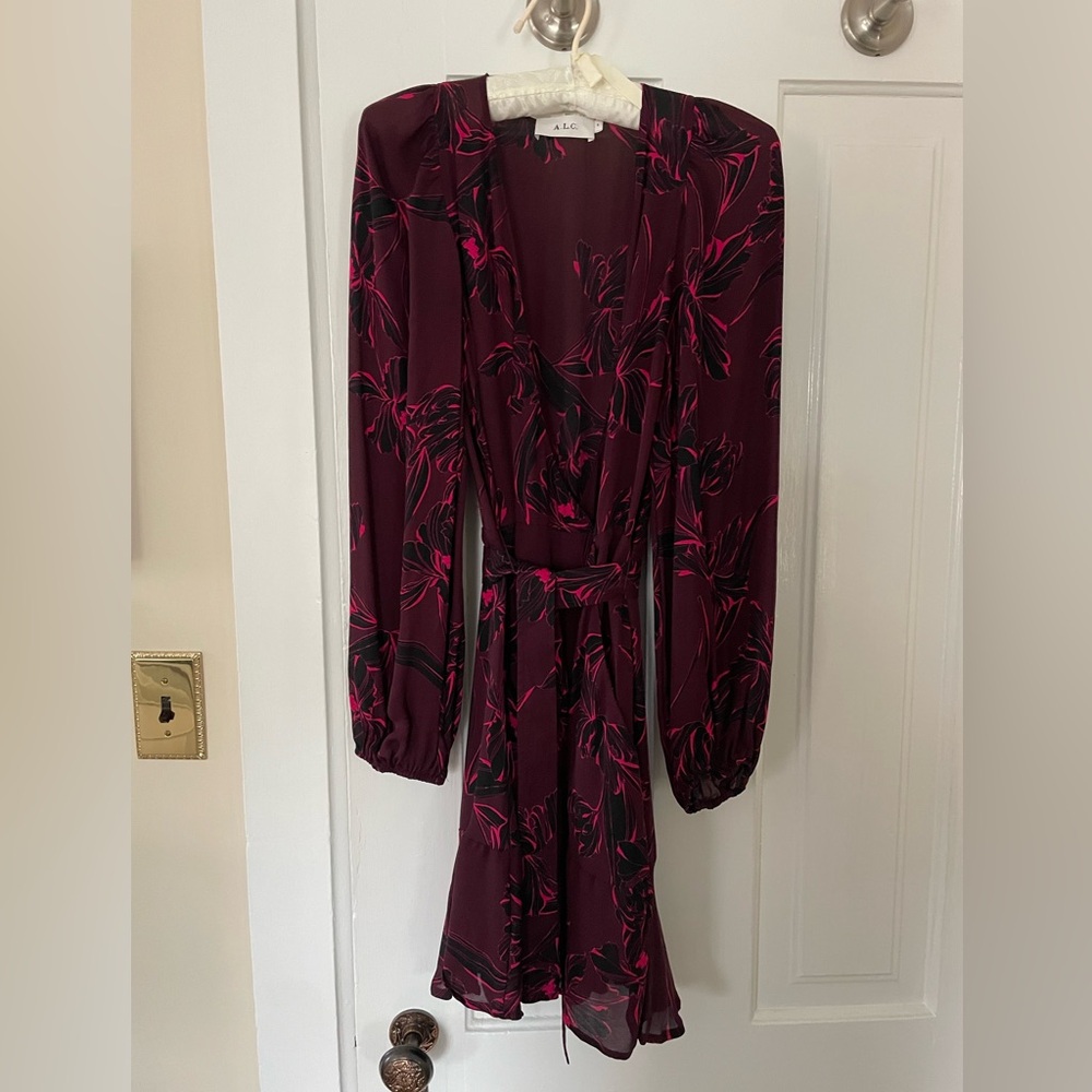 A.L.C. minidress silk wrap dress size 4 / 6
